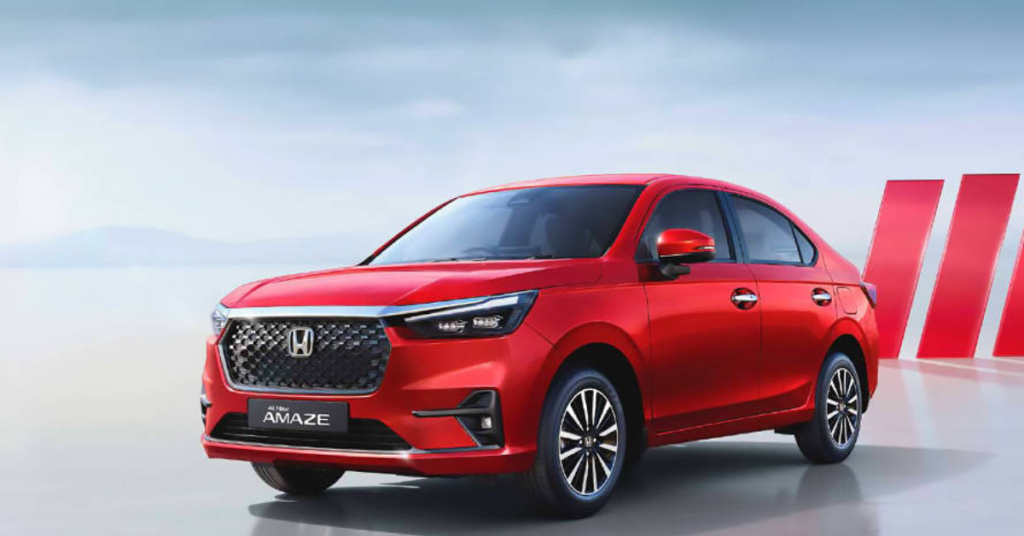Honda Amaze showing safety features for Indian roads 2025